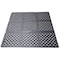 Rhino Mats E-Series Drainage Mat, Rubber, Drainage Holes, 3 ft W x 3 ft L, Black DX-3636B - alternate 1